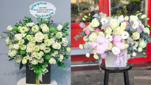 Hoa chúc mừng hình thức để bàn hot nhất